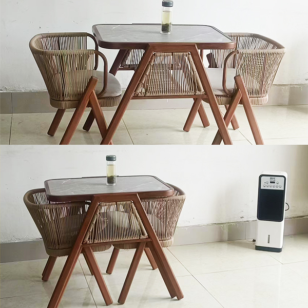 Outdoor furniture, aluminum alloy frame combination table and chair
